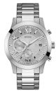 Guess Chronograph Stainless Steel watch with Stainless Steel band in Mens Silver For Him with a 45MM case diameter and model number U0668G7